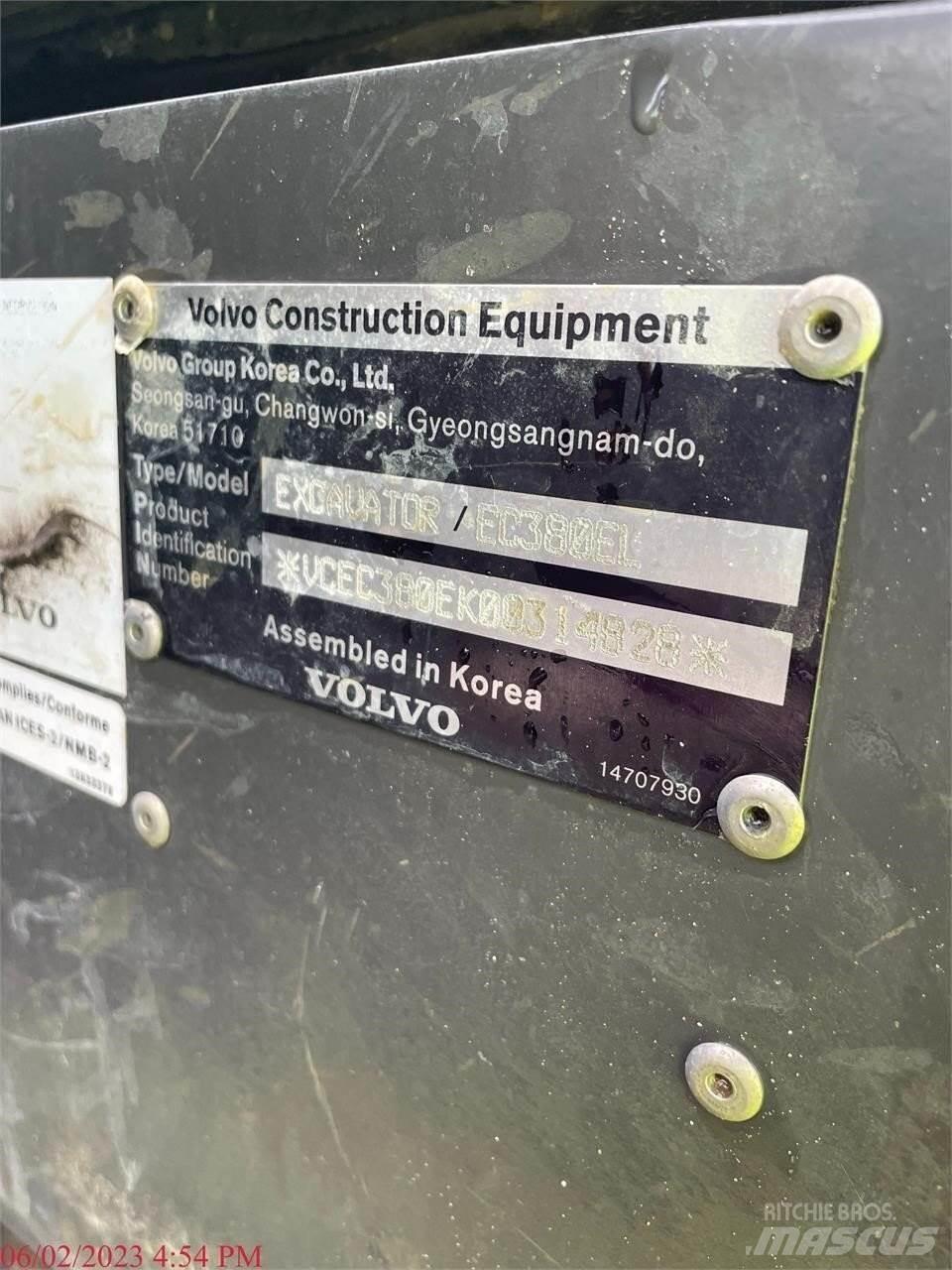 Volvo EC380EL Telakaivukoneet