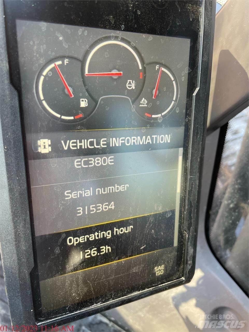 Volvo EC380EL Telakaivukoneet