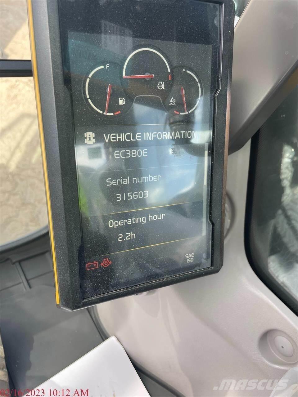 Volvo EC380EL Telakaivukoneet