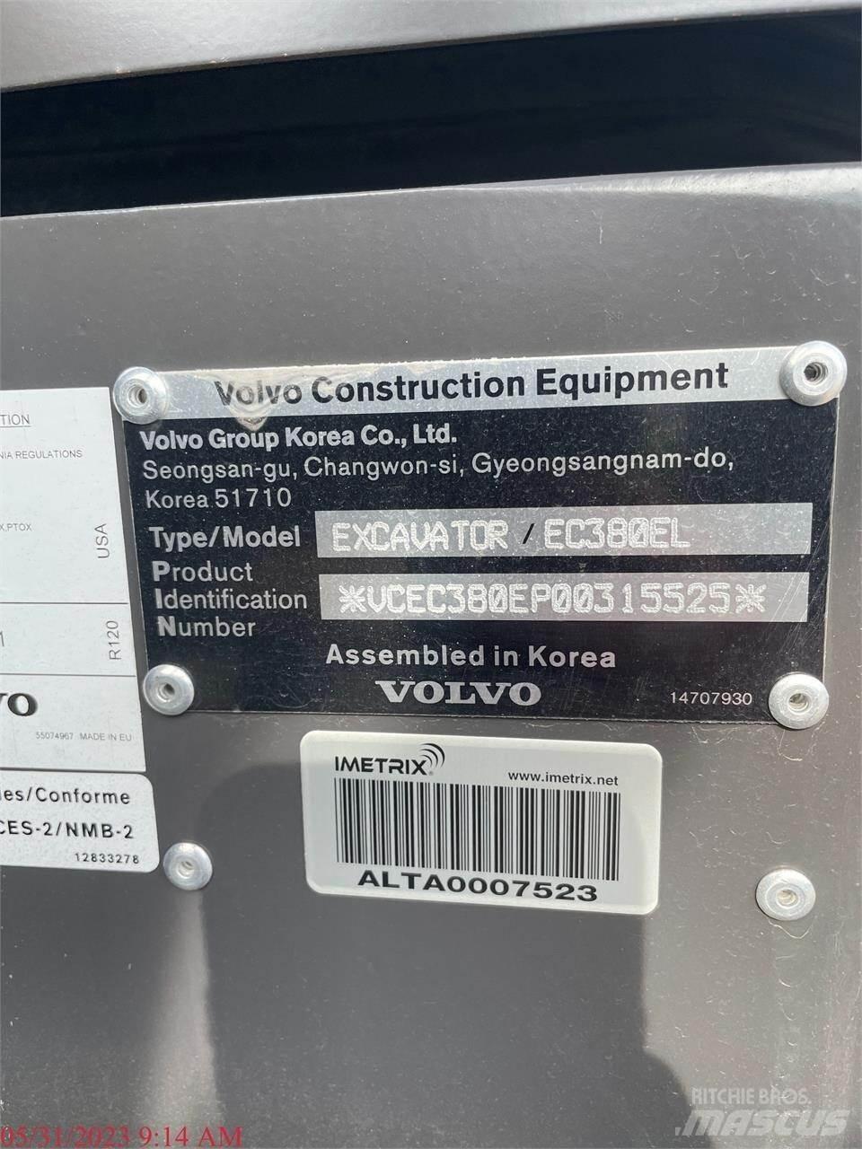 Volvo EC380EL Telakaivukoneet