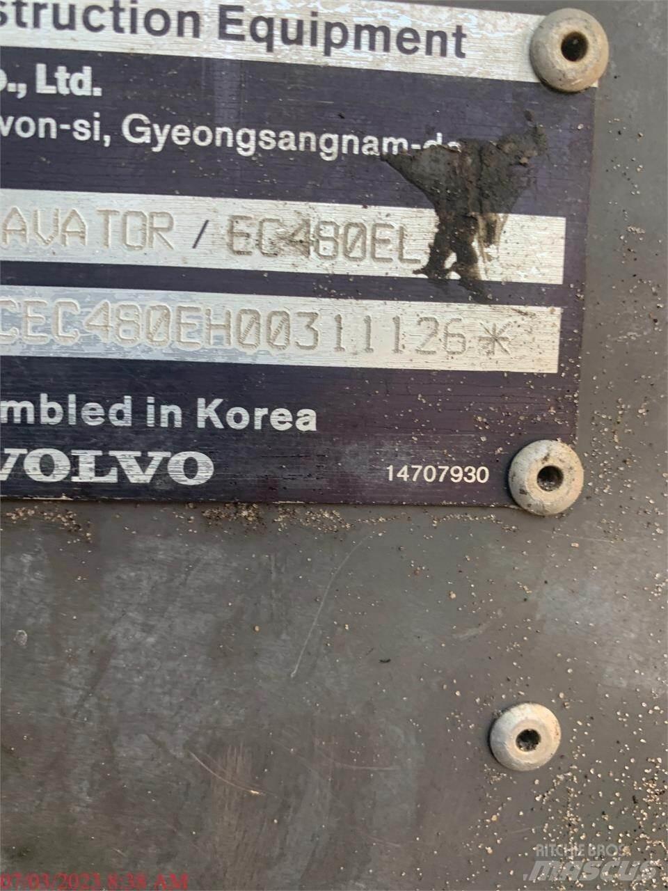 Volvo EC480EL Telakaivukoneet