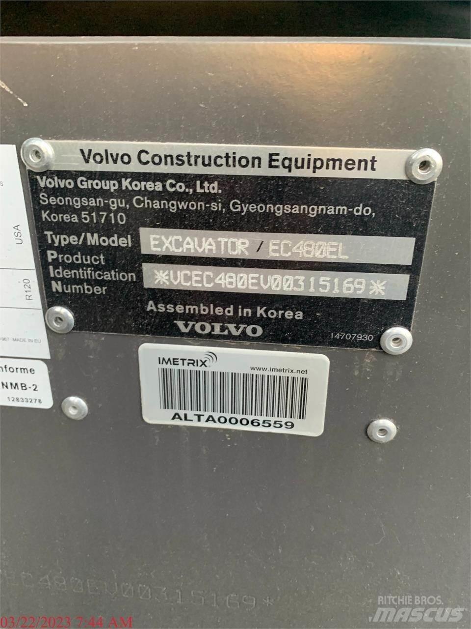 Volvo EC480EL Telakaivukoneet
