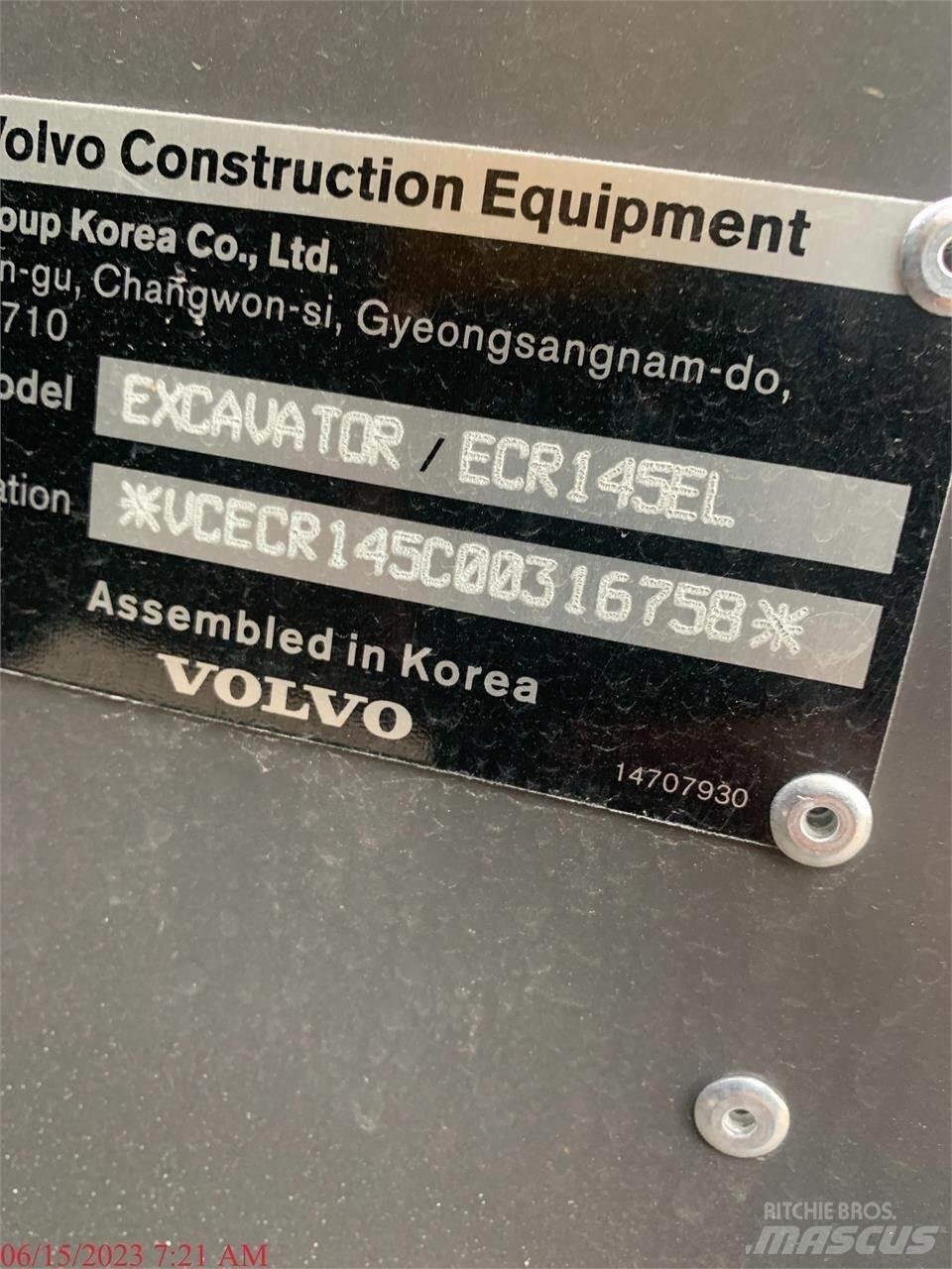 Volvo ECR145EL Telakaivukoneet