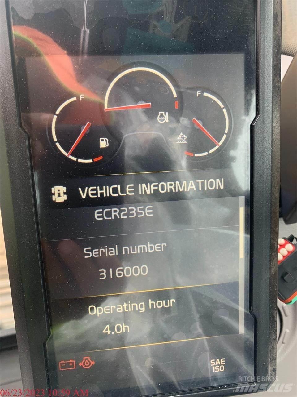 Volvo ECR235EL Telakaivukoneet