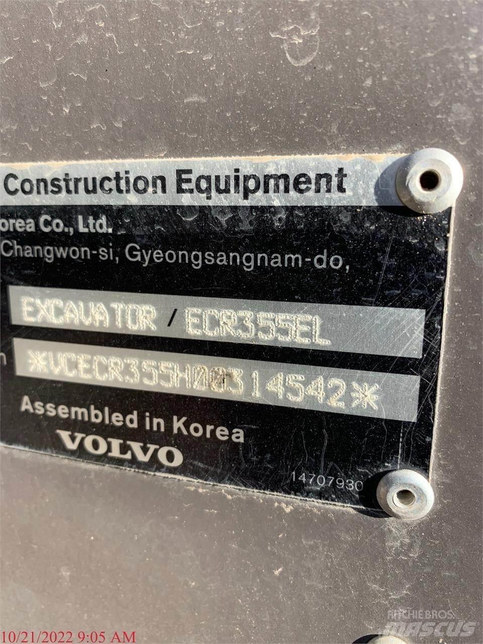 Volvo ECR355EL Telakaivukoneet