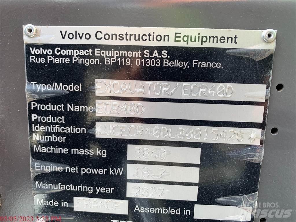 Volvo ECR40D Minikaivukoneet < 7t