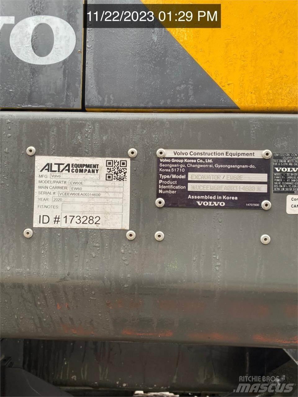 Volvo EW60E Pyöräkaivukoneet