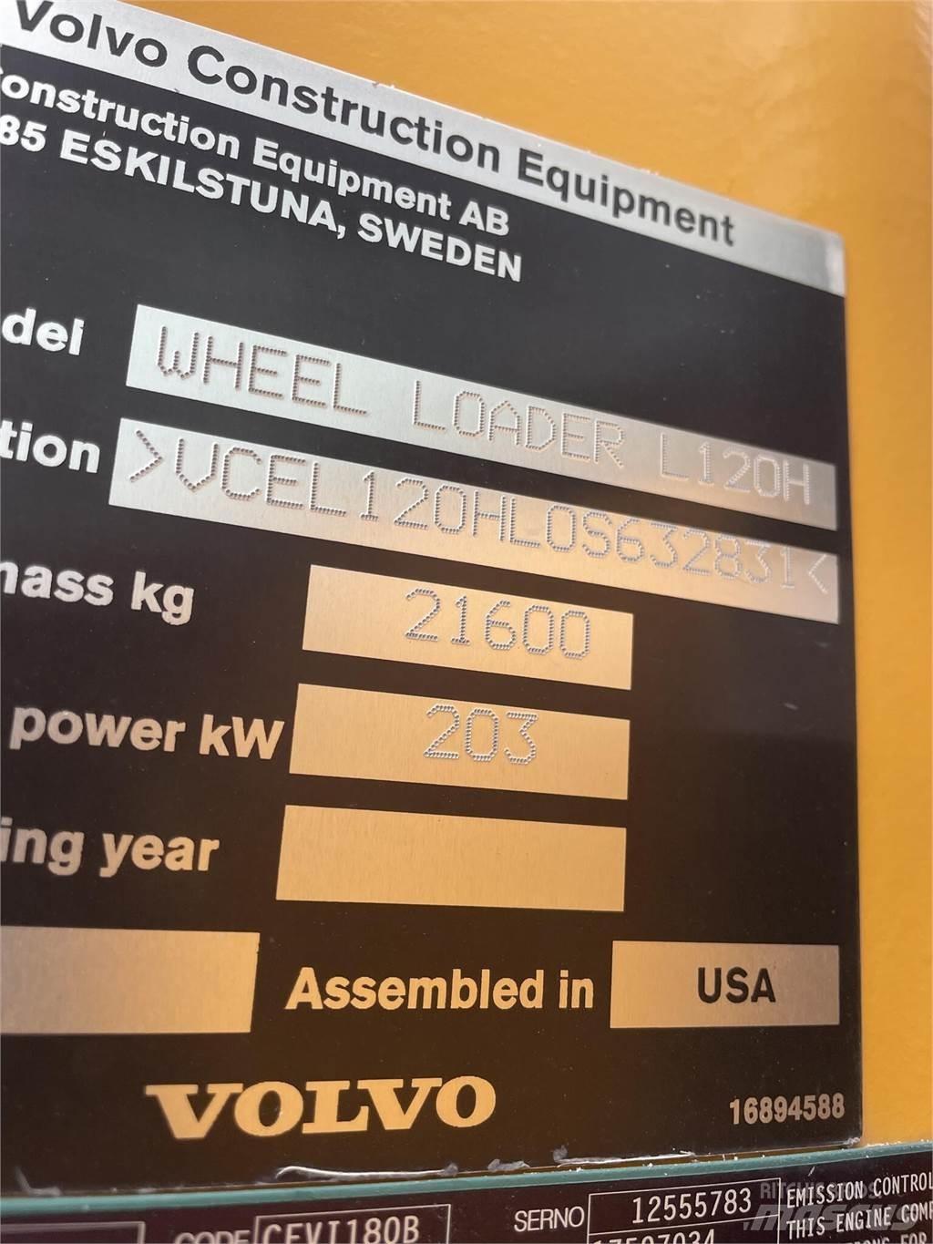Volvo L120H Pyöräkuormaajat