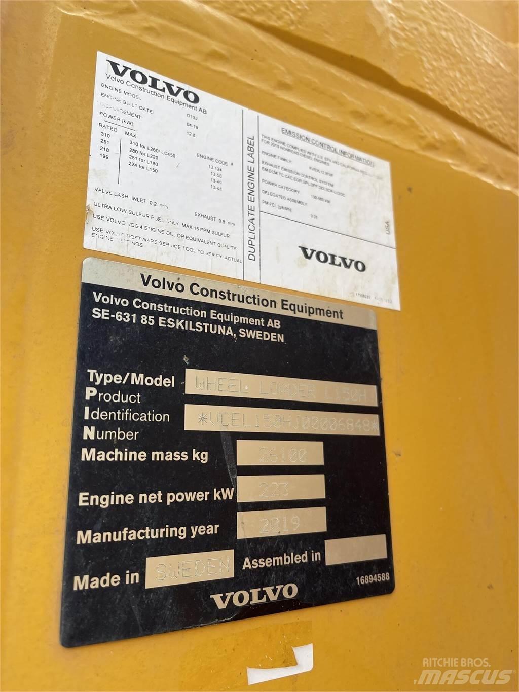 Volvo L150H Pyöräkuormaajat