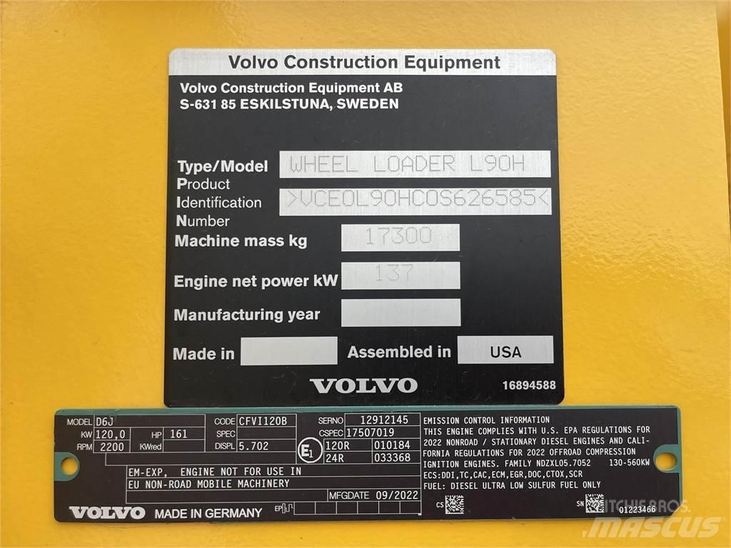 Volvo L90H Pyöräkuormaajat