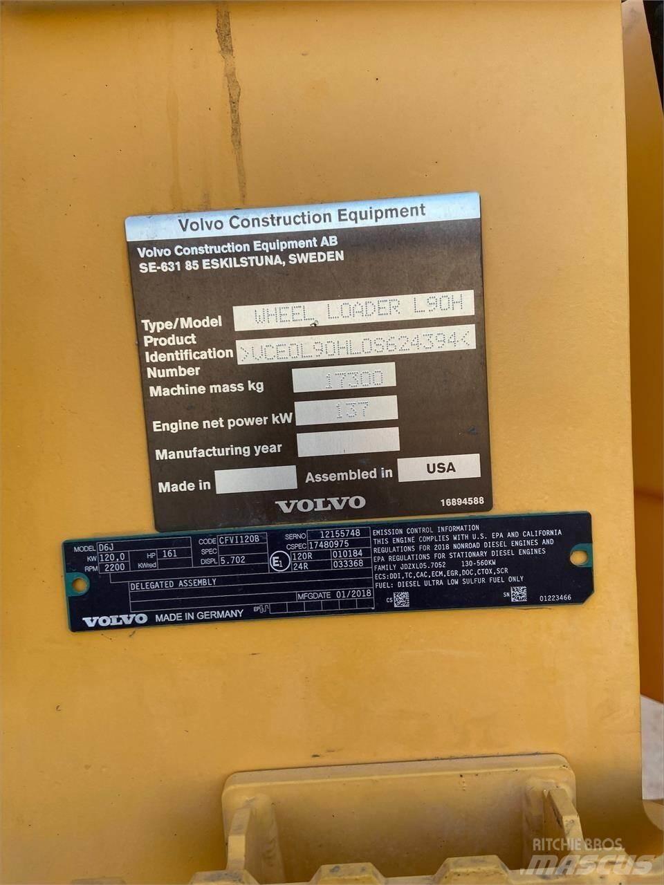 Volvo L90H Pyöräkuormaajat