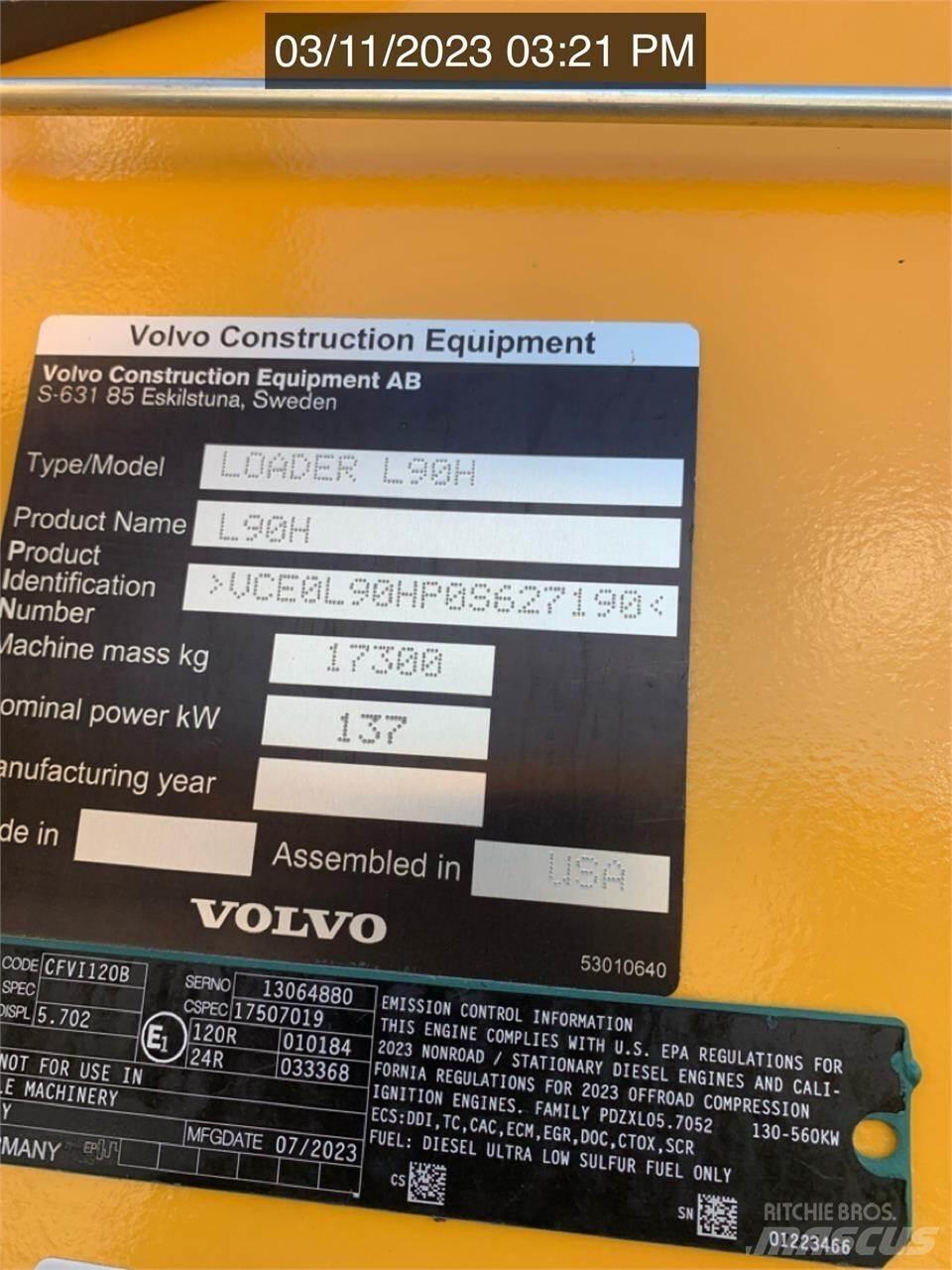 Volvo L90H Pyöräkuormaajat