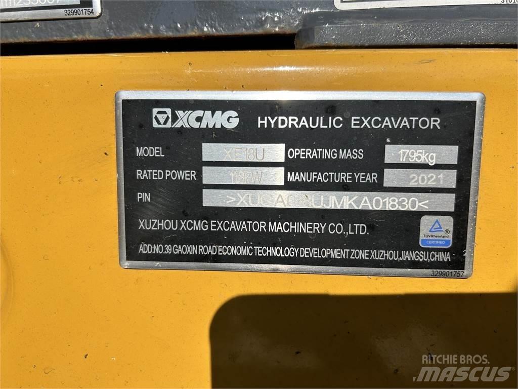 XCMG XE18U Minikaivukoneet < 7t