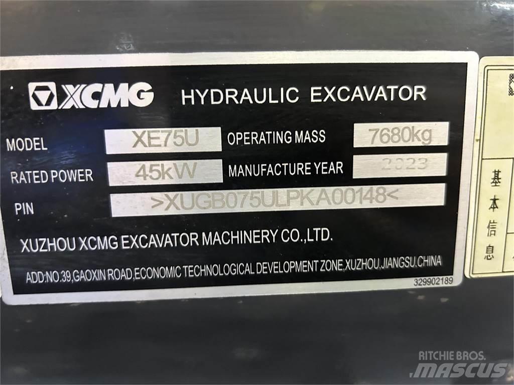 XCMG XE75U Telakaivukoneet