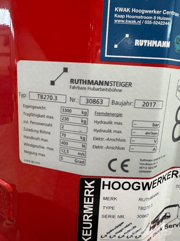 Ruthmann TB 270 Nostolava-autot