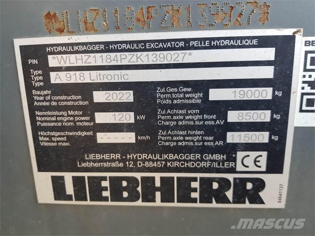 Liebherr A918 Pyöräkaivukoneet