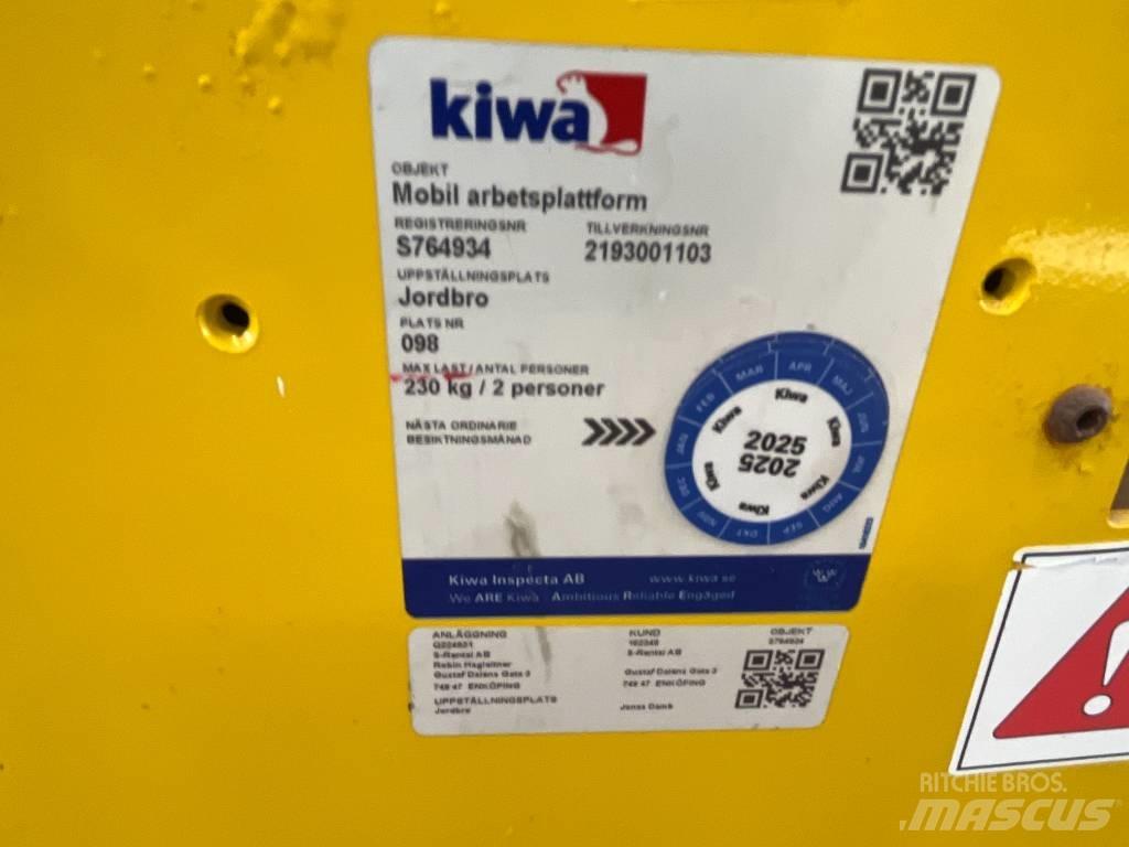 Saxlift GMG 930 ED, Saksilavat