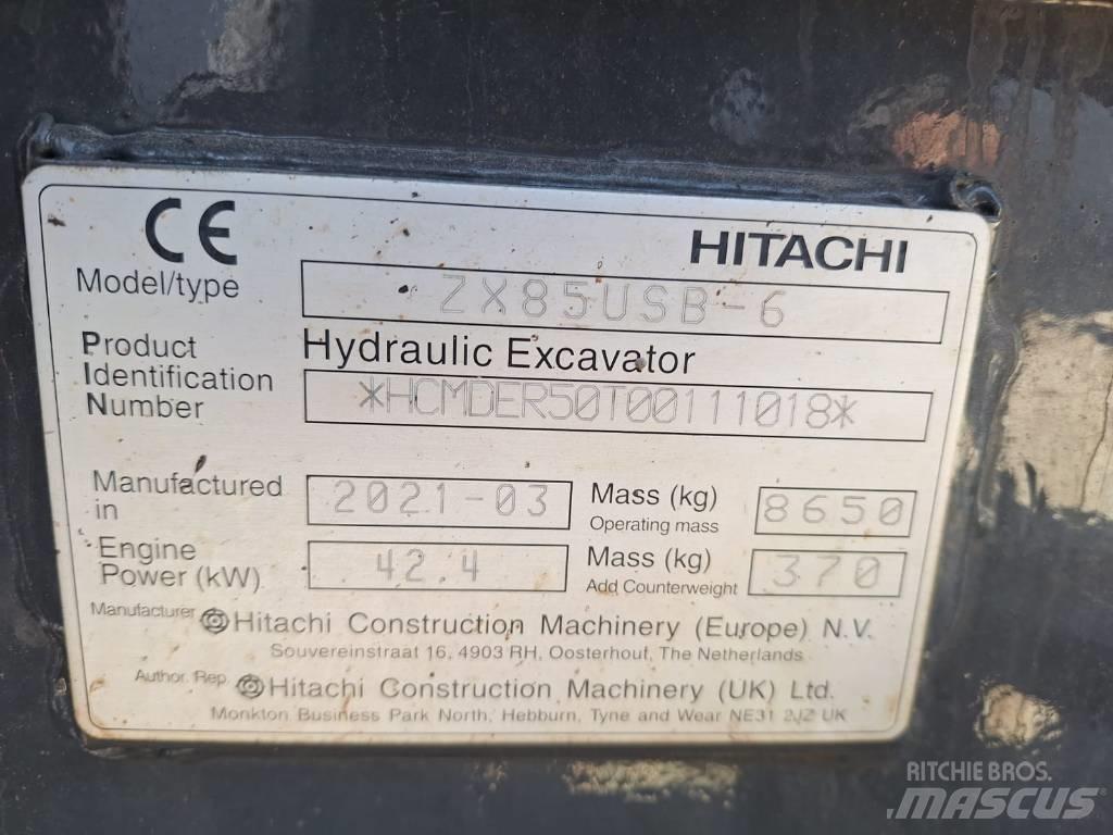 Hitachi ZX85USB-6 Midikaivukoneet 7t - 12t