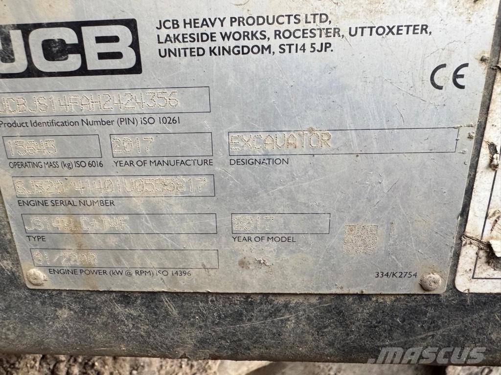 JCB JS 145 LC Telakaivukoneet