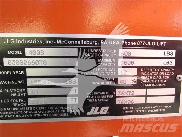 JLG 400S Teleskooppipuominostimet