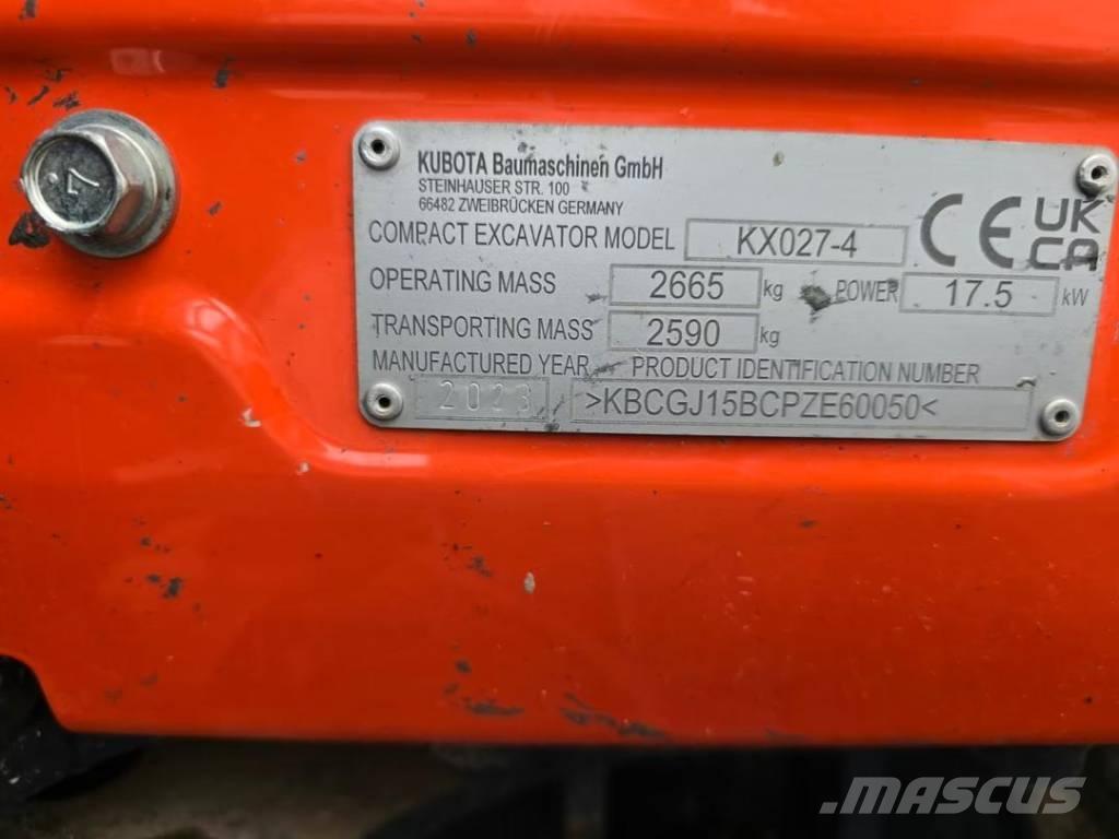 Kubota KX 027-4 Telakaivukoneet