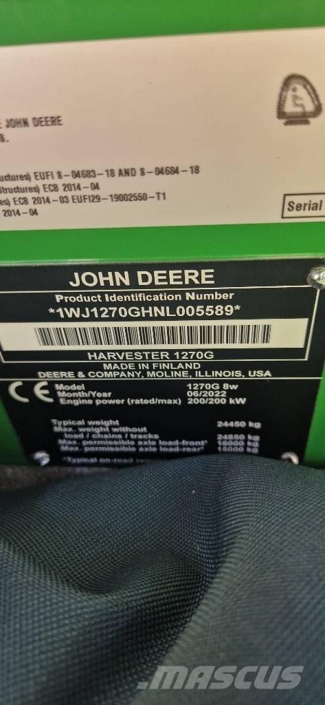 John Deere 1270 G Harvesterit