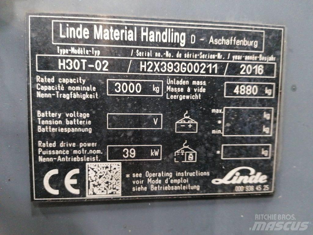 Linde H30T-02 Nestekaasutrukit