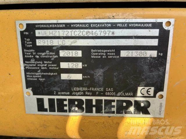 Liebherr R918 LC Telakaivukoneet