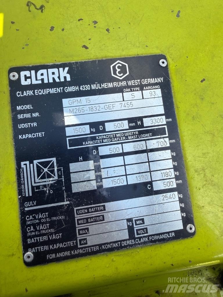 Clark GCM15 Nestekaasutrukit