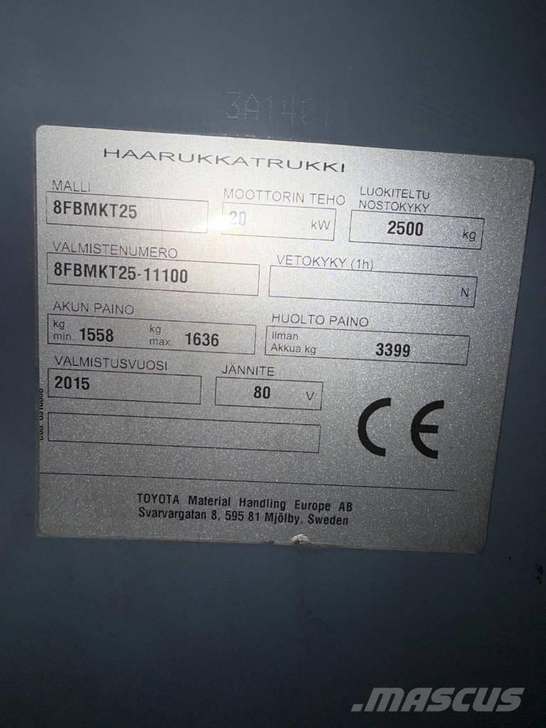 Toyota 8 FBMKT 25 Sähkötrukit
