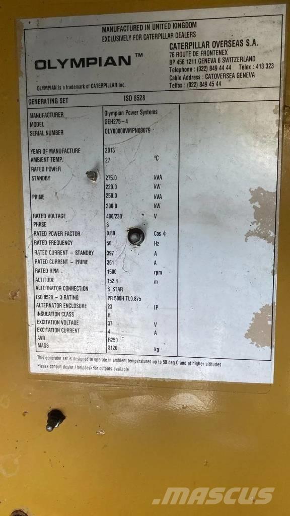 CAT GEH275-4 Dieselgeneraattorit