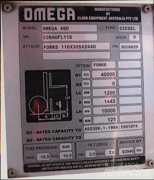 Omega Omega	48D FLT Kontinkäsittelytrukit