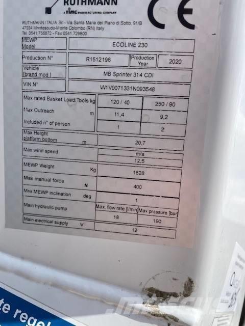 Ruthmann Ecoline 230 Nostolava-autot