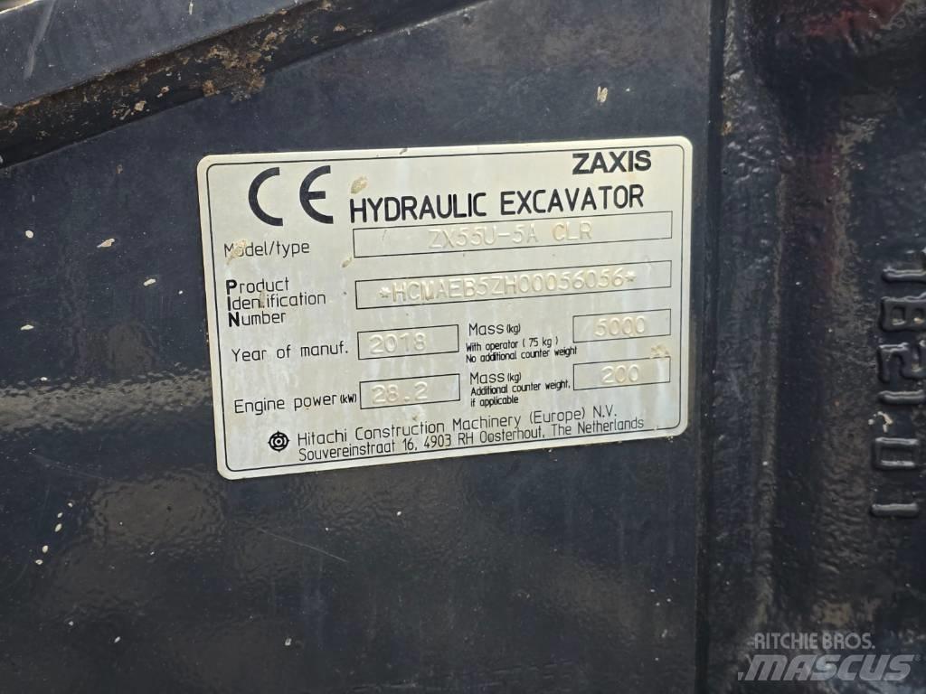 Hitachi ZX55U-5A CLR Minikaivukoneet < 7t