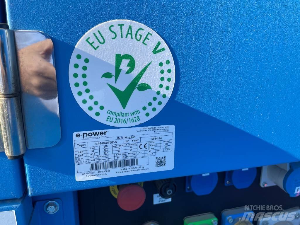  E-Power EPSR60TDE-5 Dieselgeneraattorit