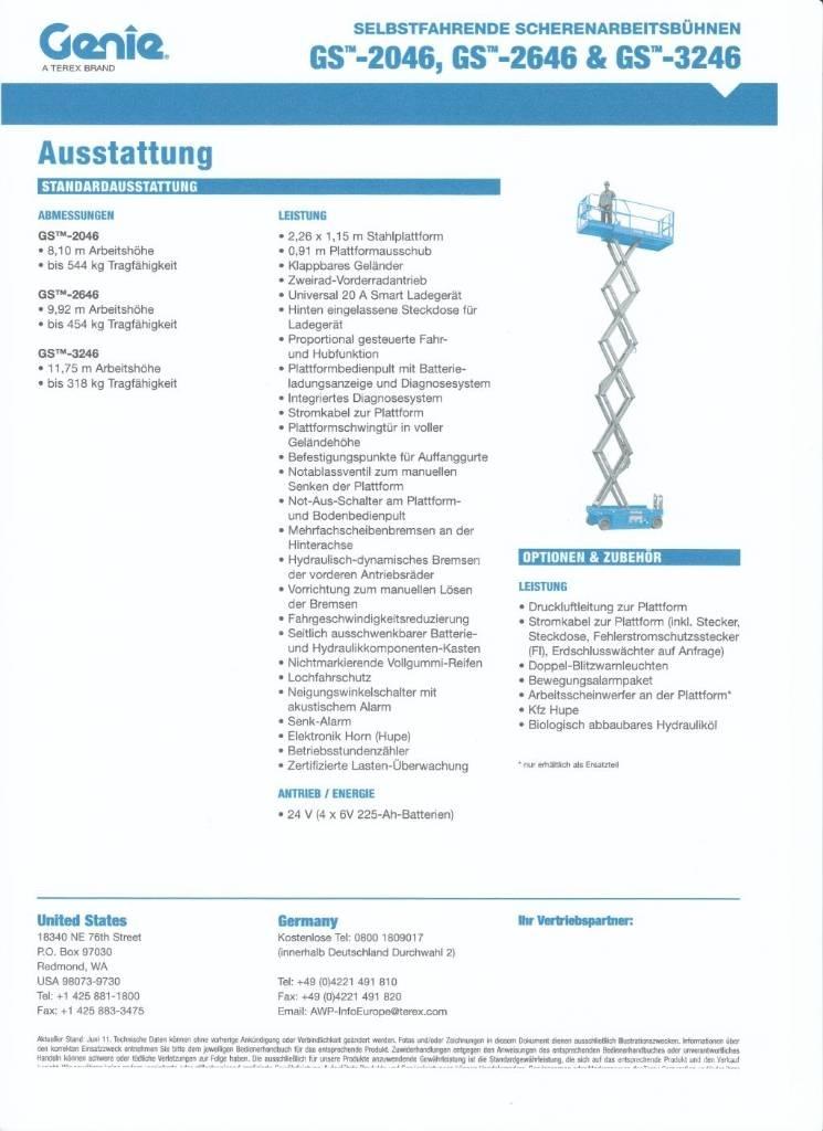 Genie GS 2646 Saksilavat