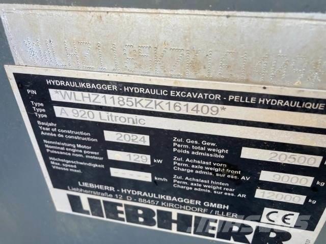 Liebherr A920 Pyöräkaivukoneet
