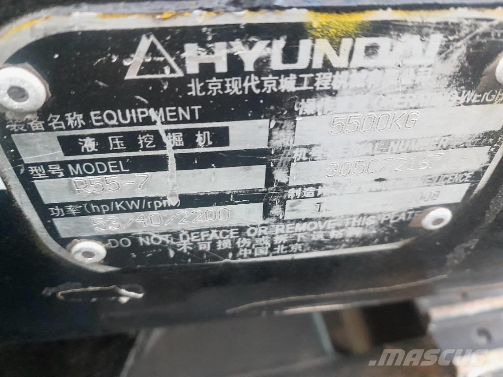 Hyundai R55-7 Telakaivukoneet