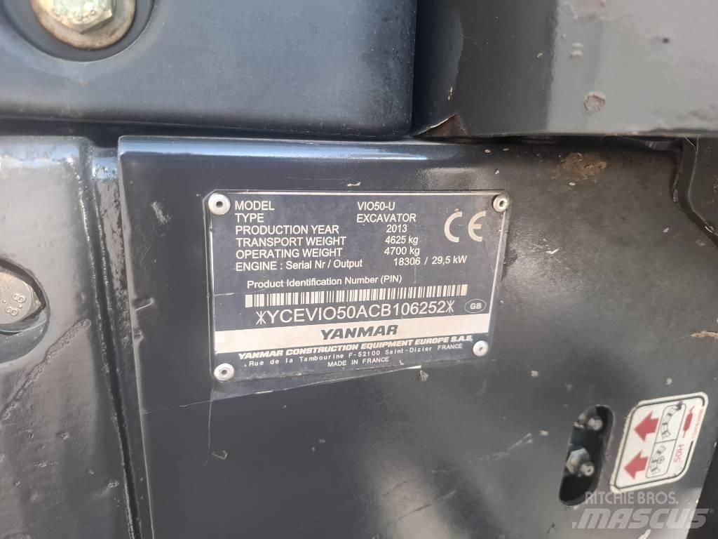 Yanmar Vio 50 U Minikaivukoneet < 7t