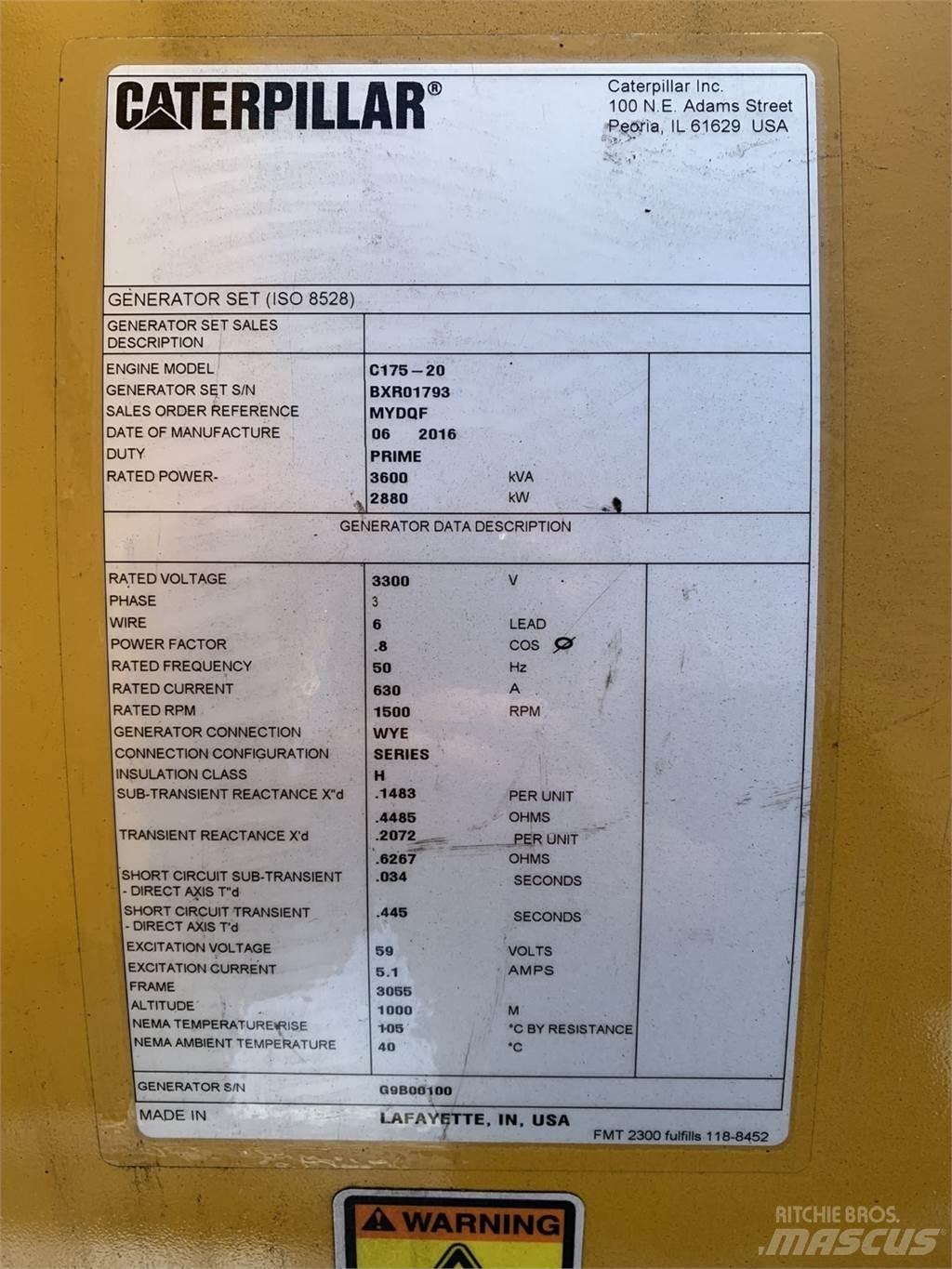 CAT SR5 Muut generaattorit