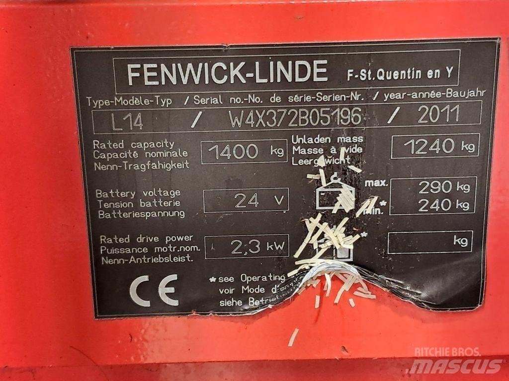Linde L14 Käyden ajettavat pinoamistrukit