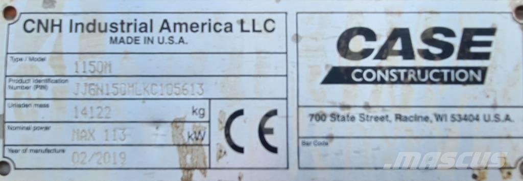 CASE 1150 M Ketjut, telat ja alustat