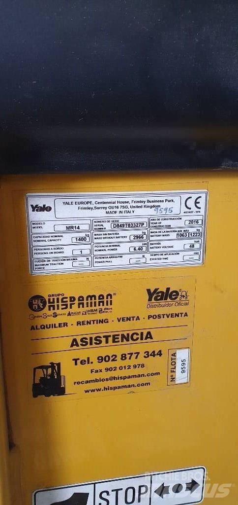 Yale MR14 Työntömastotrukit