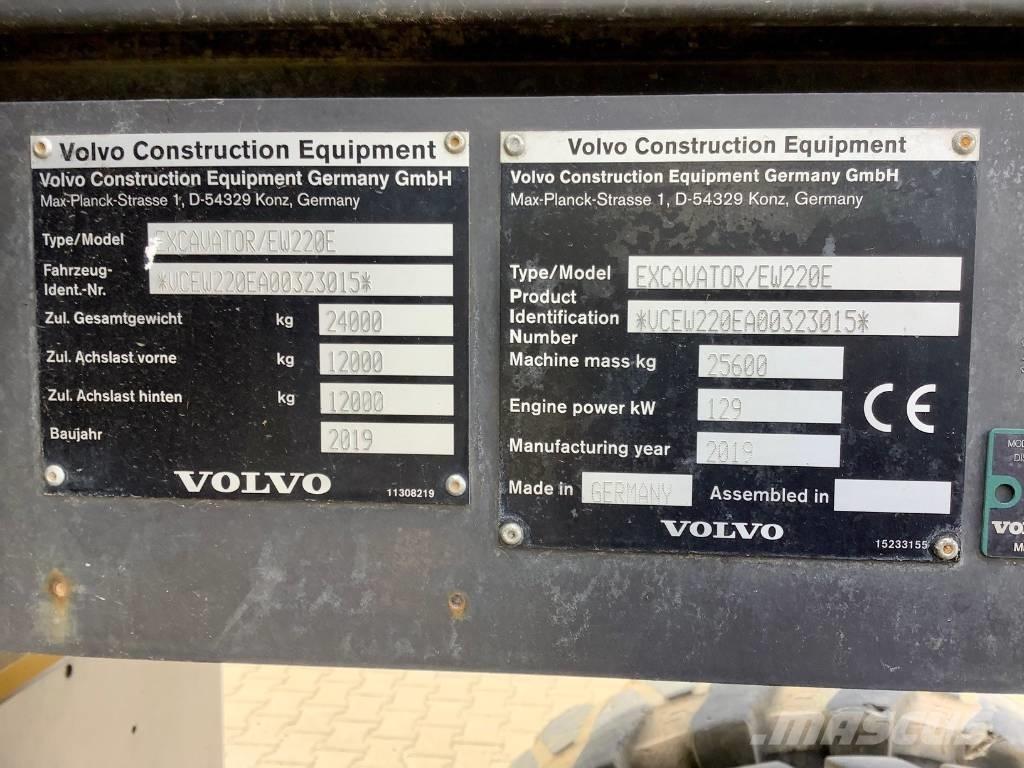 Volvo EW 220 E Pyöräkaivukoneet
