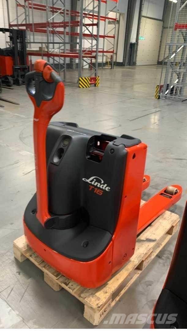 Linde T16 Käyden ajettavat pinoamistrukit