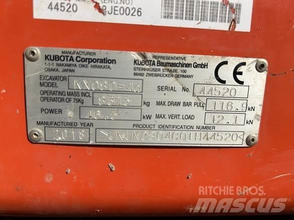 Kubota KX080 - 4 Muut koneet