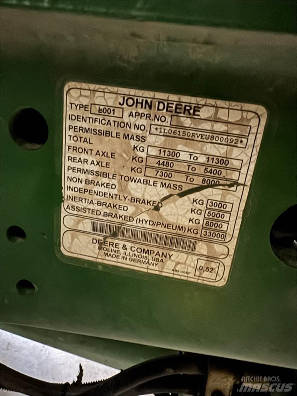 John Deere 6150R Traktorit