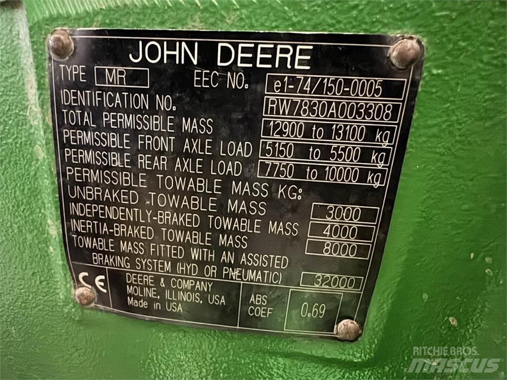 John Deere 7830 Traktorit