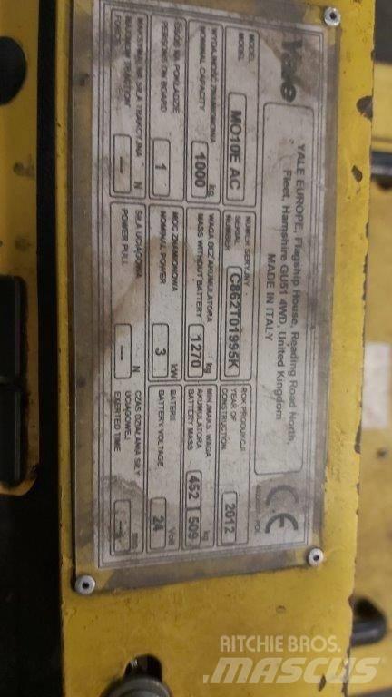 Yale MO10E Matalakeräilytrukit