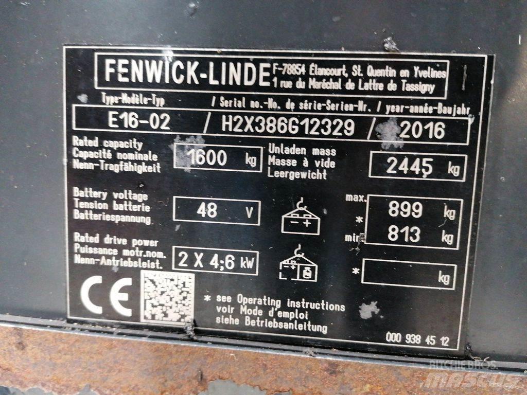 Linde E16-02 Sähkötrukit